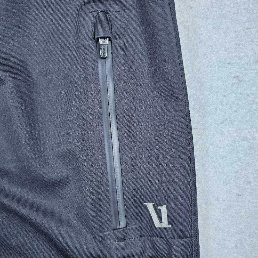 Vuori Sunday Performance Jogger Pants Mens Small Black Drawstring Pockets V416
